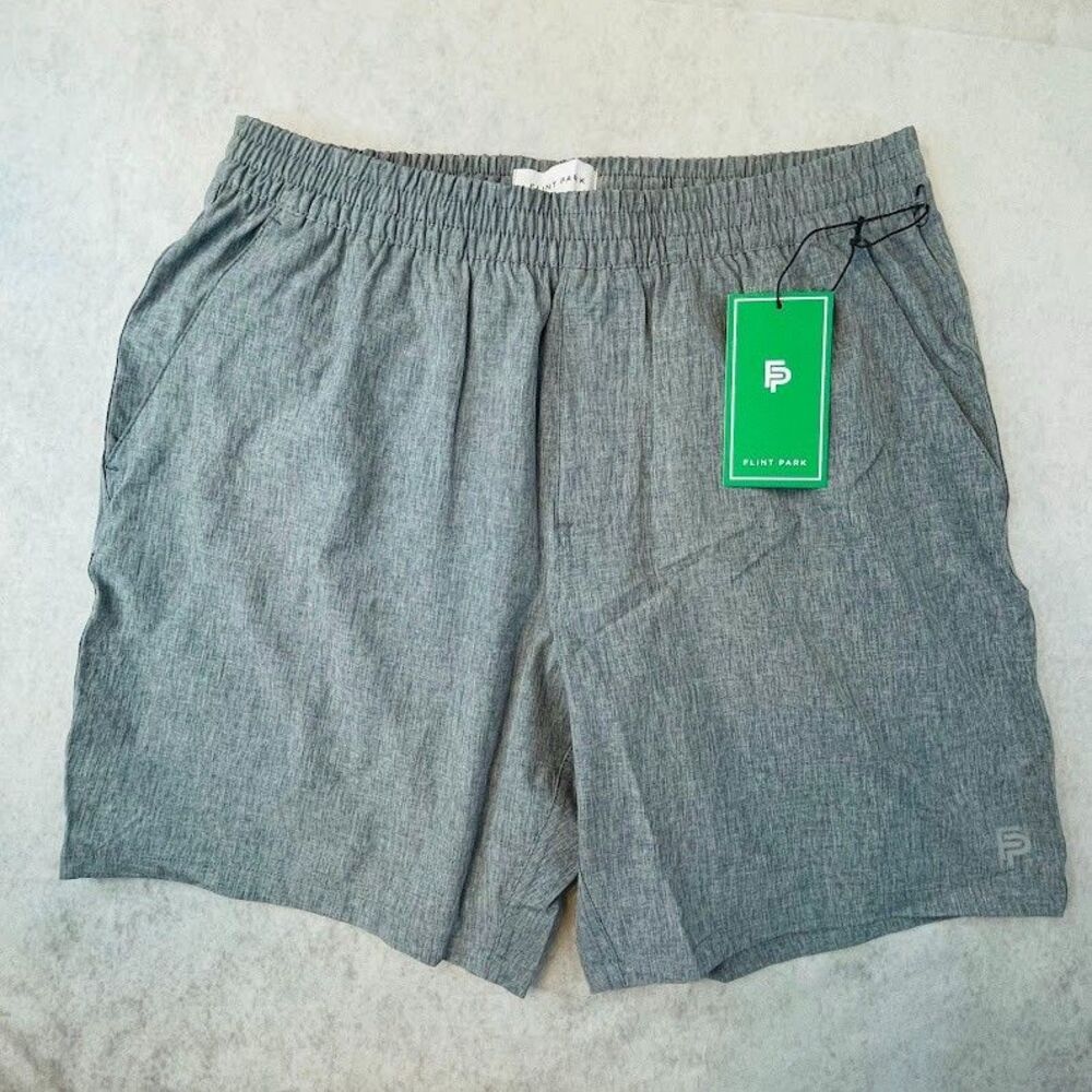 Flint Park Advantage Shorts Mens Medium Gray Lined Golf Tennis Performance Short